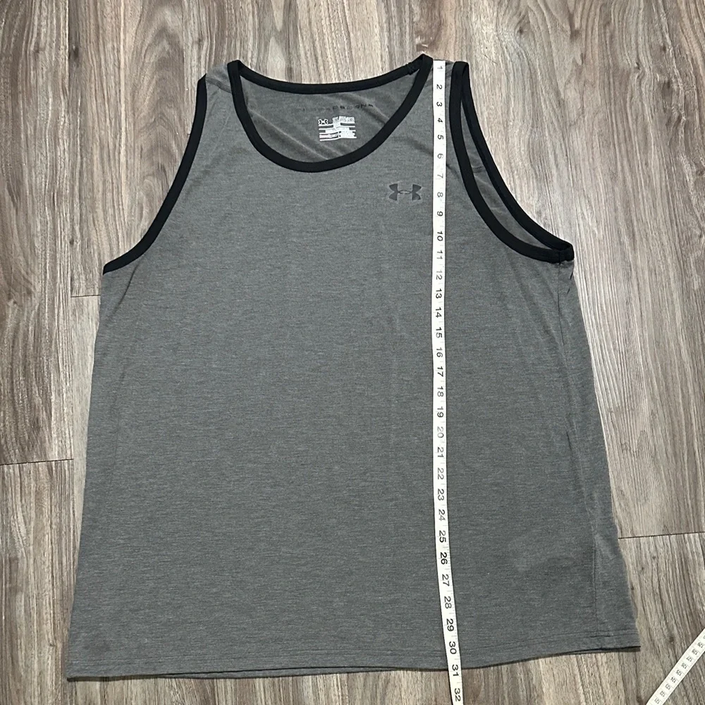 Under Armour Men's Charcoal Tank Top - Picture 6 of 7